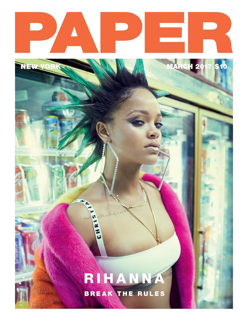 Rihanna Covers Our March Break The Rules Issue Paper