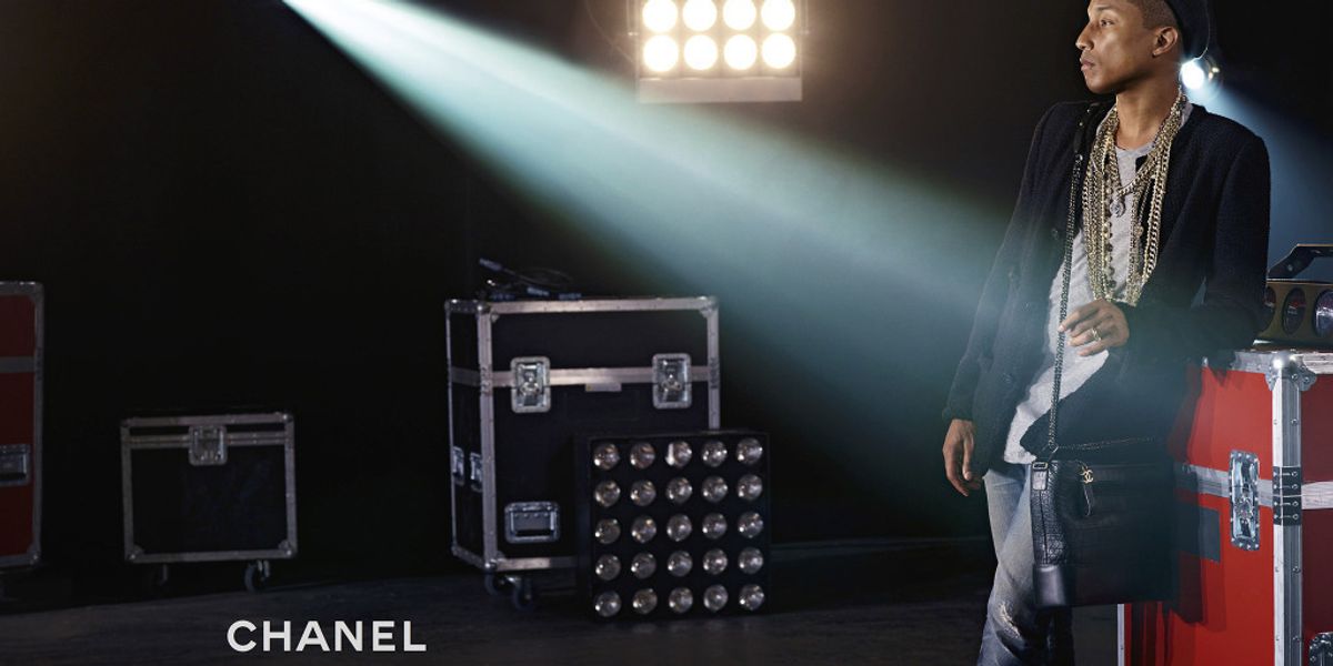 Pharrell is Chanel's First Male Handbag Campaign Star