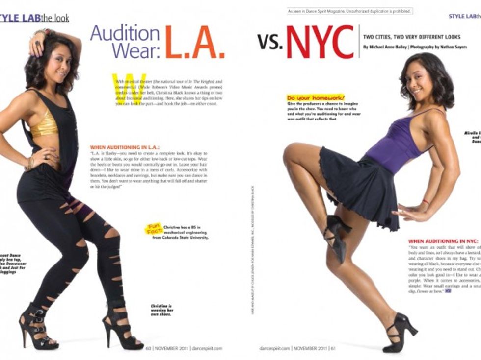 Audition Wear L.A. vs. NYC Dance Spirit