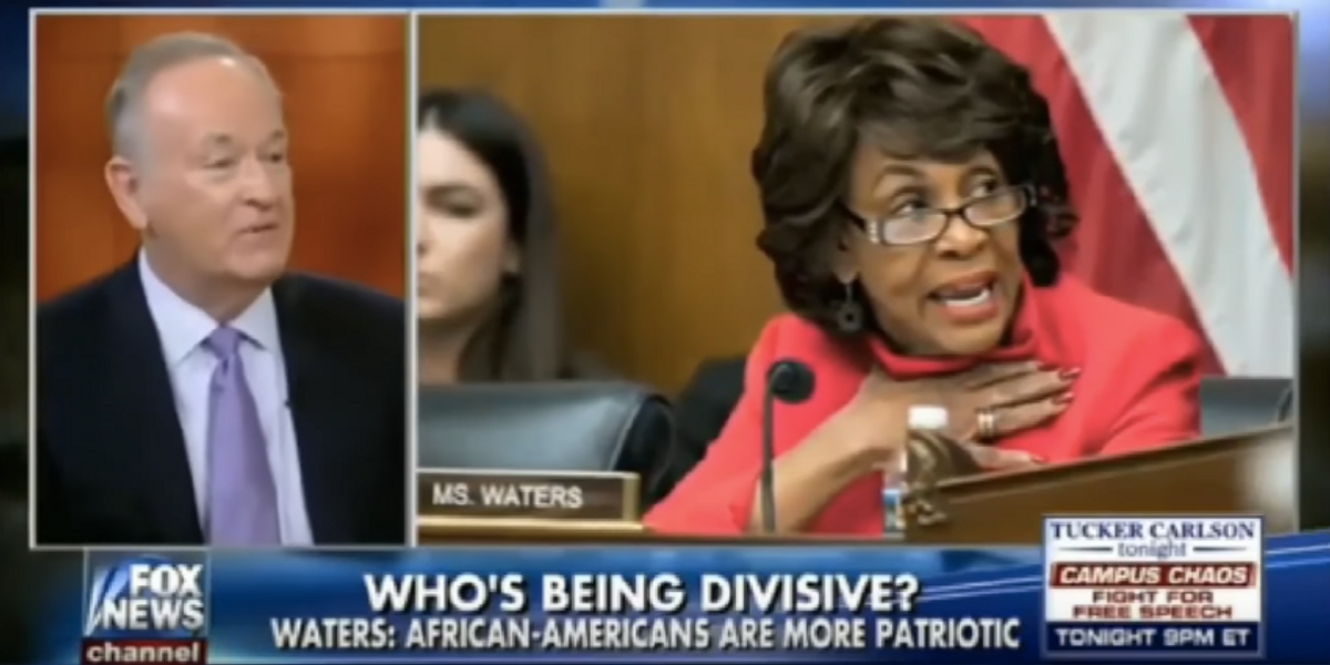 UPDATED: Bill O'Reilly Mocked Rep. Maxine Waters' Hair and the Internet Is Not Having It