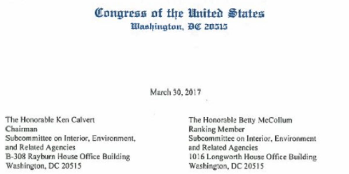 House Republicans Urge Trump To Keep Funding the NEA