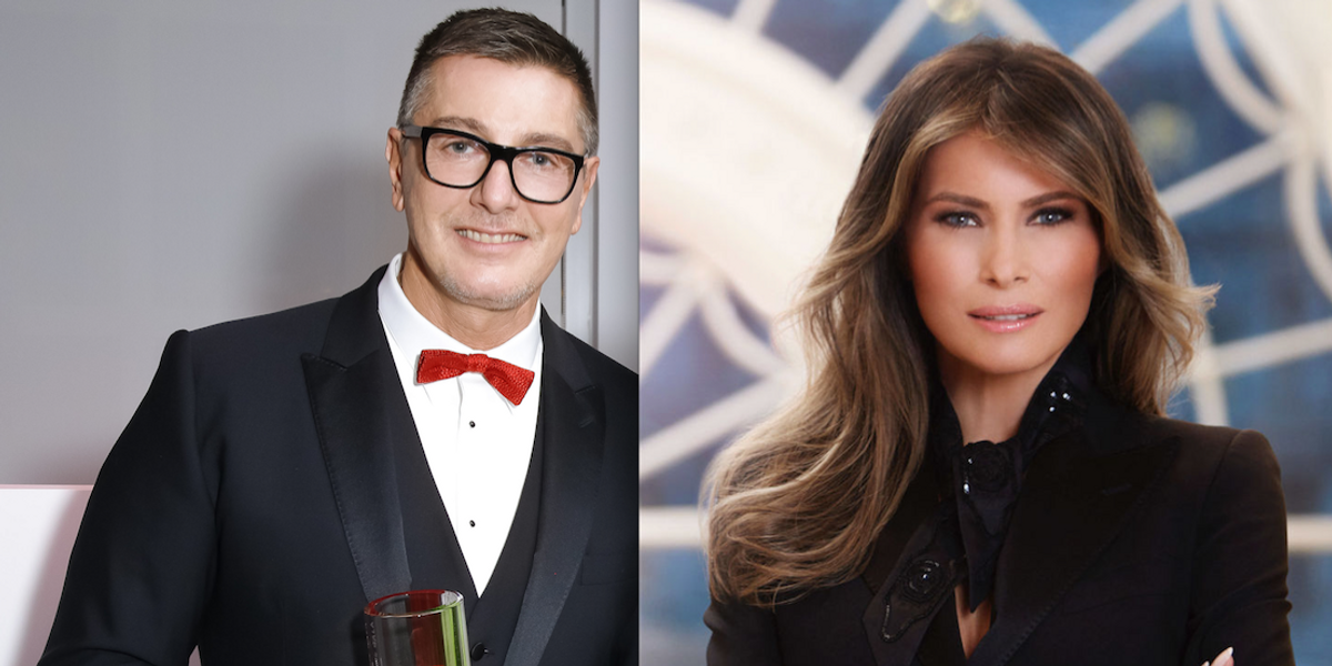 Stefano Gabbana Is (Unsurprisingly) Thrilled That Melania Trump Wore Dolce & Gabbana in Official White House Photo