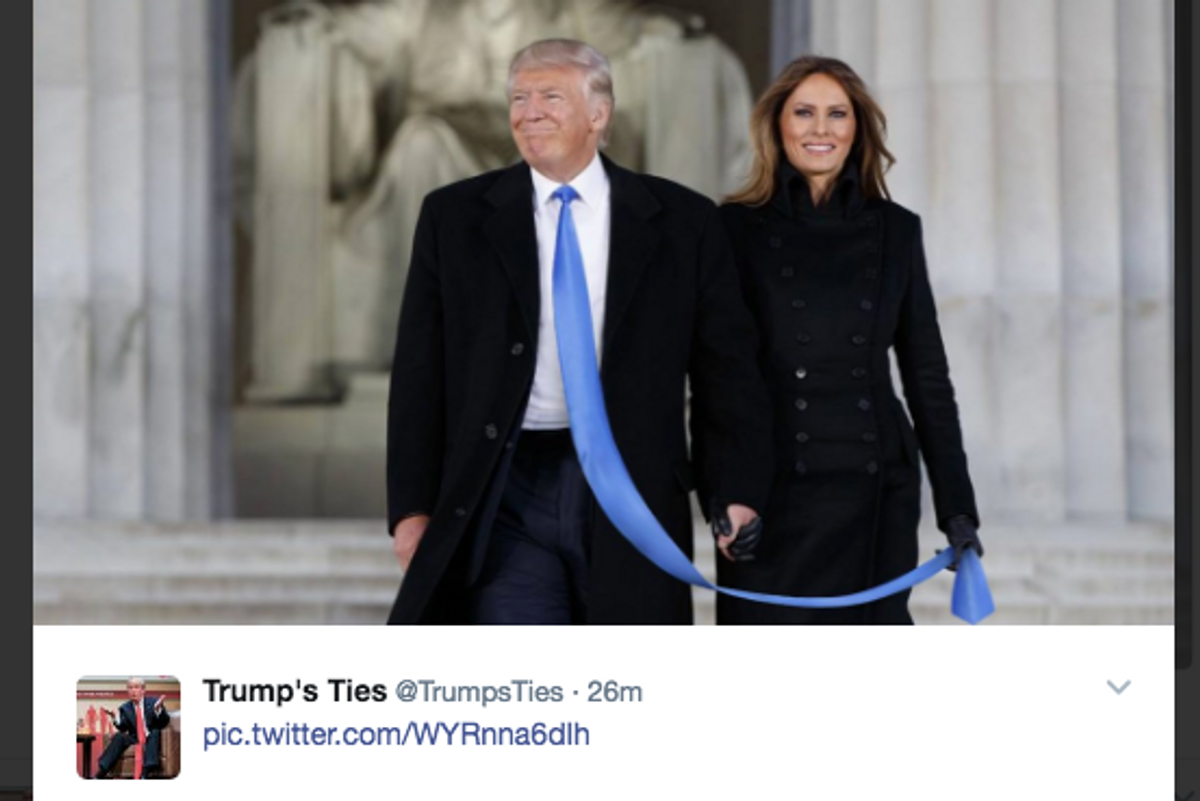 Trump is trending with super long ties