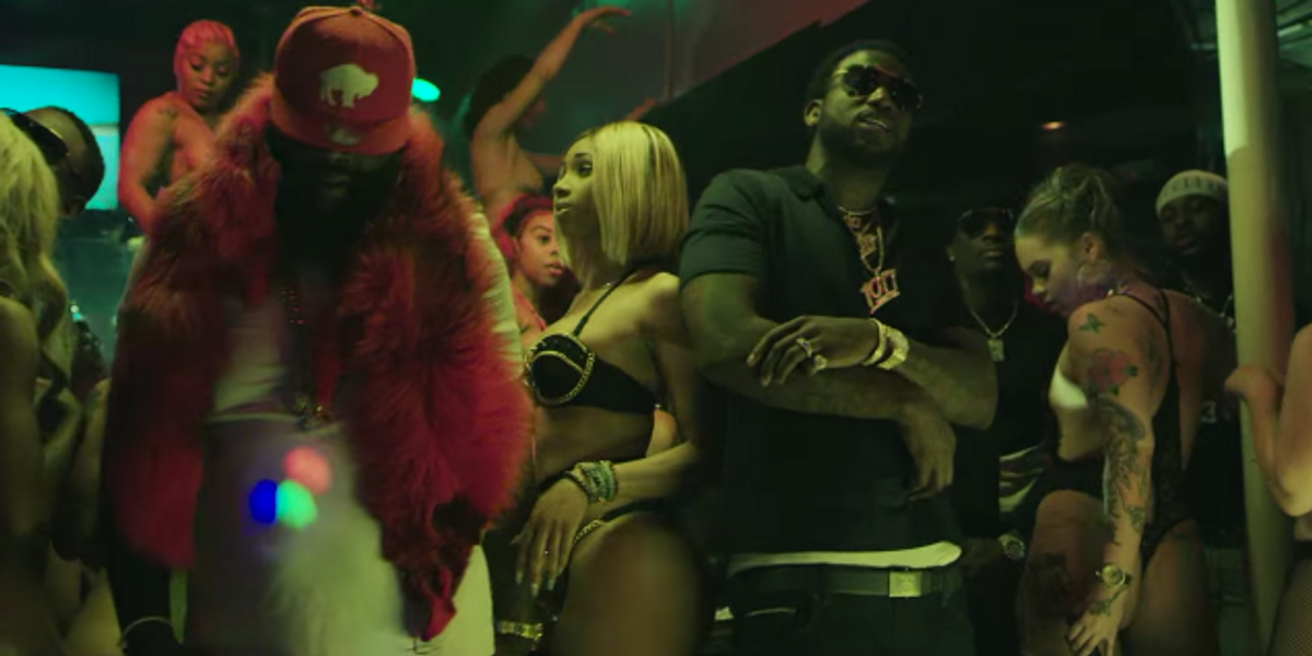 Watch Gucci Mane and Rick Ross Send Strippers into a Frenzy in "She On My Dick"