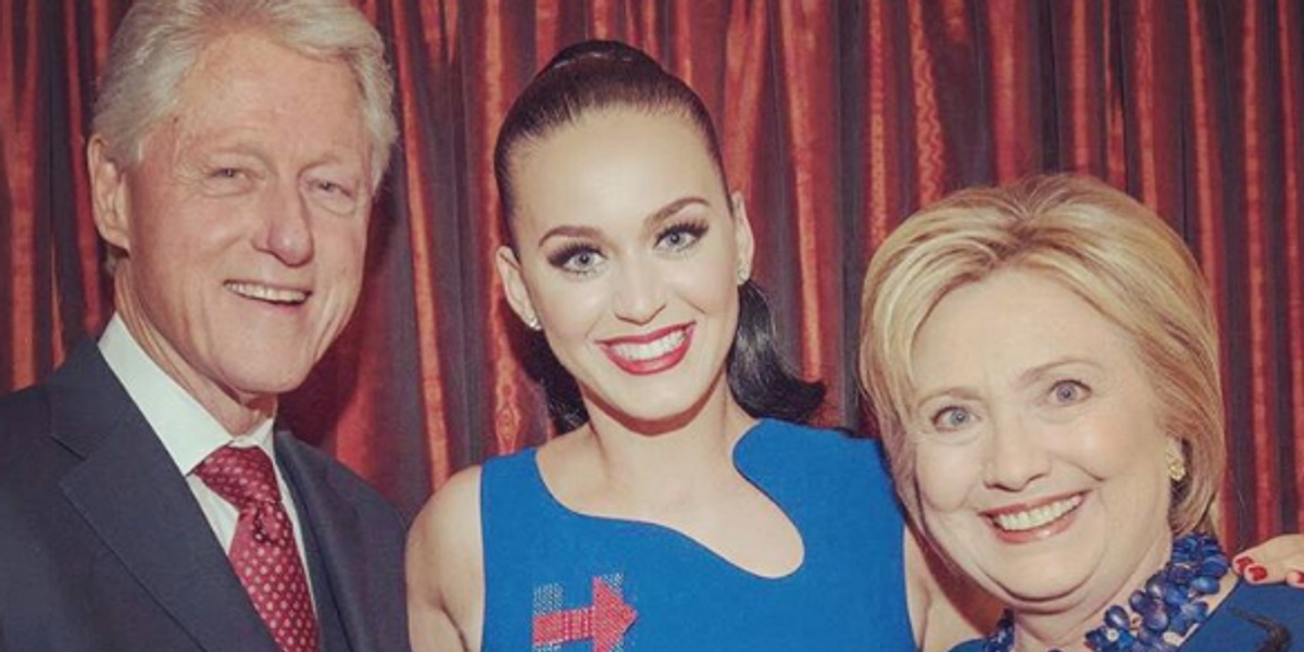 Katy Perry Designed a Pair of Lucite Heels for Hillary Clinton Who Couldn't Be Happier