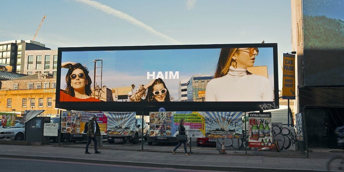 Haim Tease A New Album On Billboards All Over the World