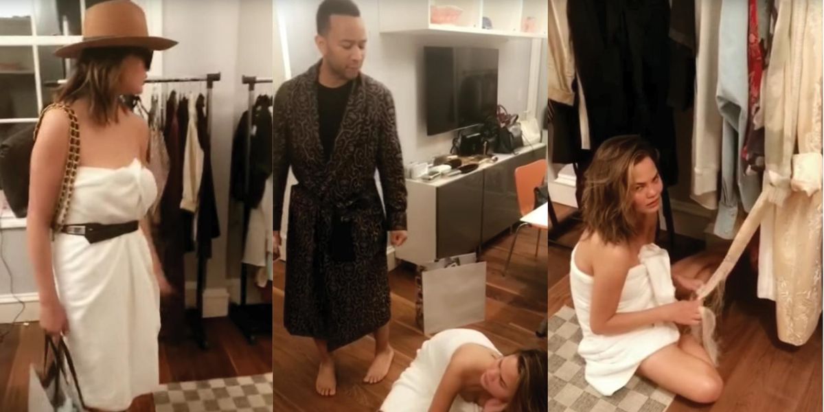 Watch Chrissy Teigen And John Legend Reenact 'The Devil Wears Prada' On Snapchat