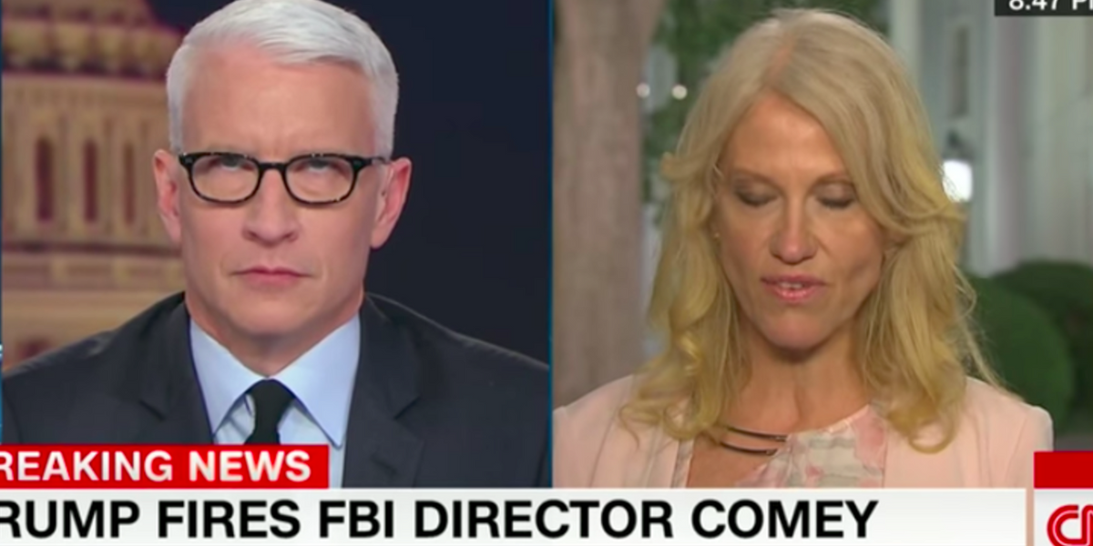 Kellyanne Conway Caught Anderson Cooper's Eye Roll, Claims He's Sexist