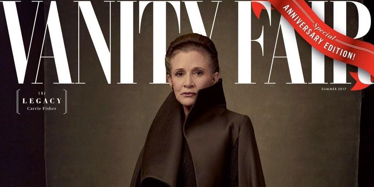 Queen Carrie Fisher Gets Her Final Cover For "The Last Jedi" with Vanity Fair