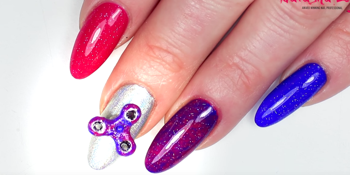 The Fidget Spinner Manicure Has Arrived Just In Time For The Fall Of Western Civilization
