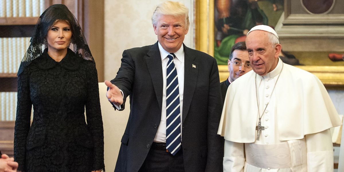 The Internet Reacts To Trump's Awkward Meeting With The Pope