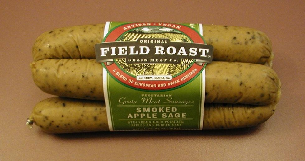 Field Roast Smoked Apple Sage meat-free sausage is a vegetarian’s dream come true