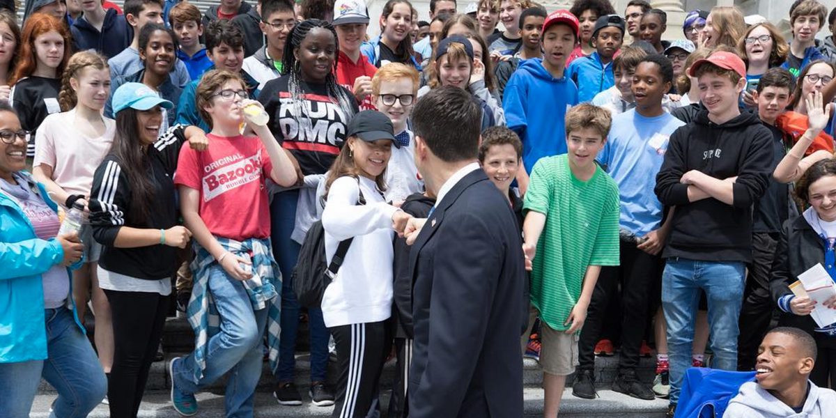 These Eighth Graders Refused to Pose For a Photo With Paul Ryan