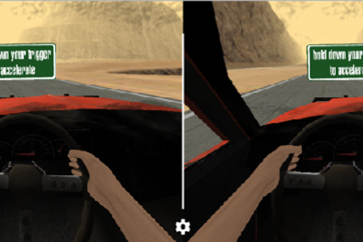 image from VR CAr Sim