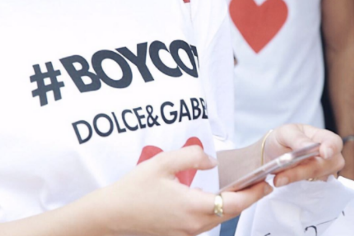 Boycott dolce and gabbana shirt hot sale
