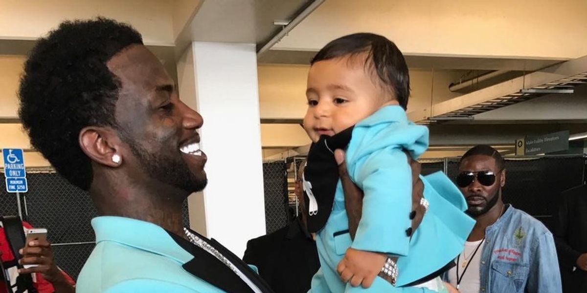 Gucci Mane and Baby Asahd Showed Up to the BET Awards in Matching Turquoise Tuxes