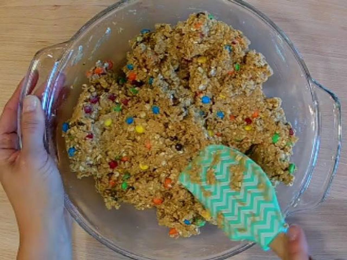 Monster Cookie Dough Bars