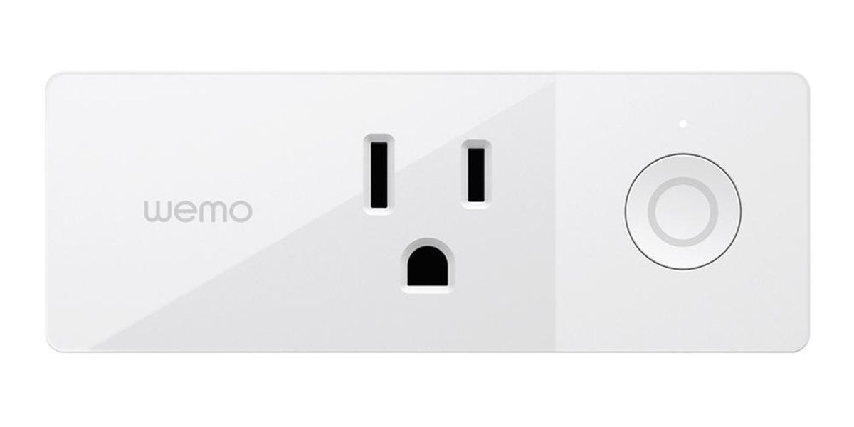 a product shot of Wemo smart plug