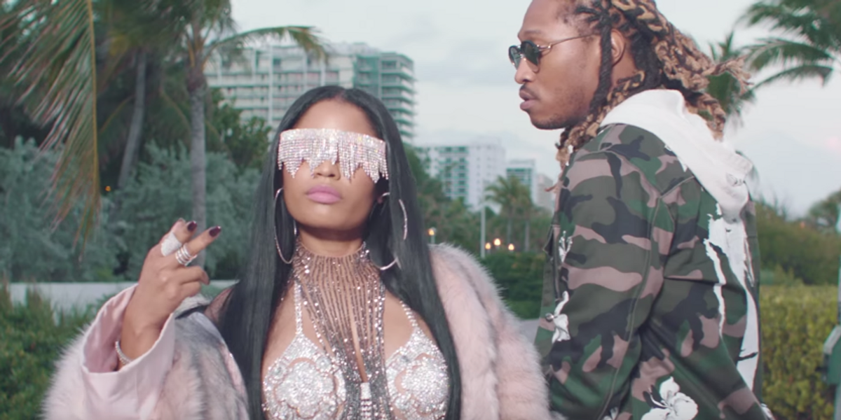 Nicki Minaj is a Glittery Goddess in New "You Da Baddest" Video with Future
