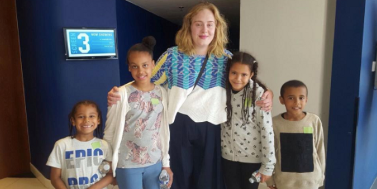Adele Hosted a Movie Screening for Children Who Survived the Deadly Grenfell Tower Fire