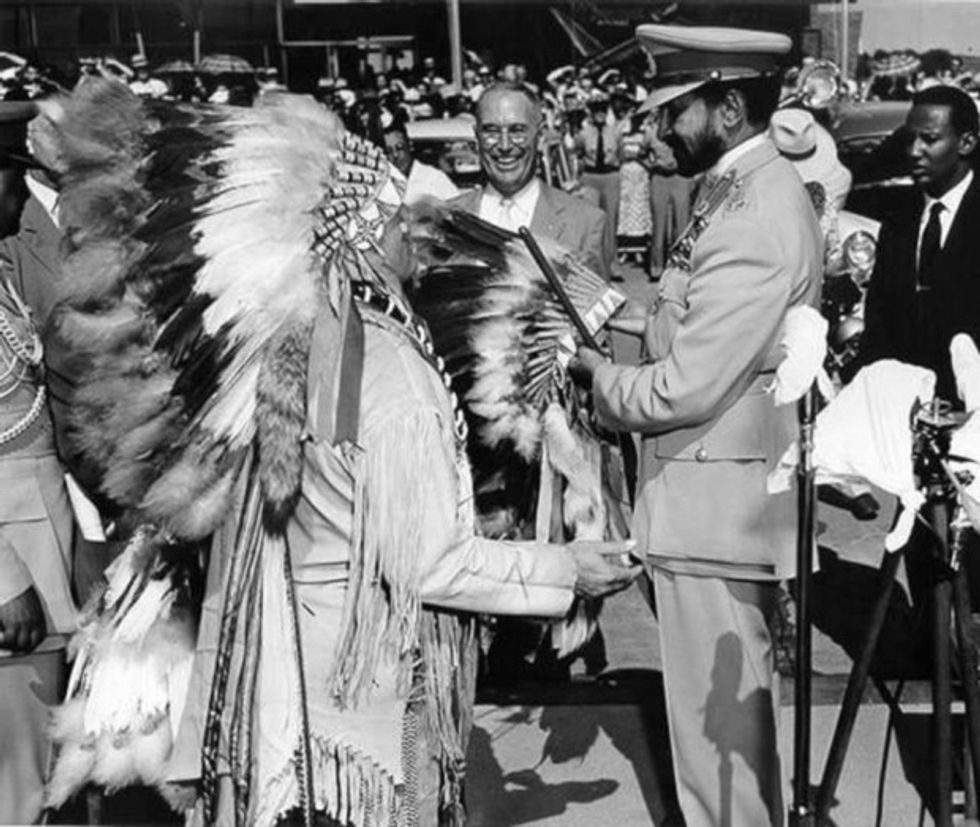 Photos: Haile Selassie Meets A Native American - OkayAfrica