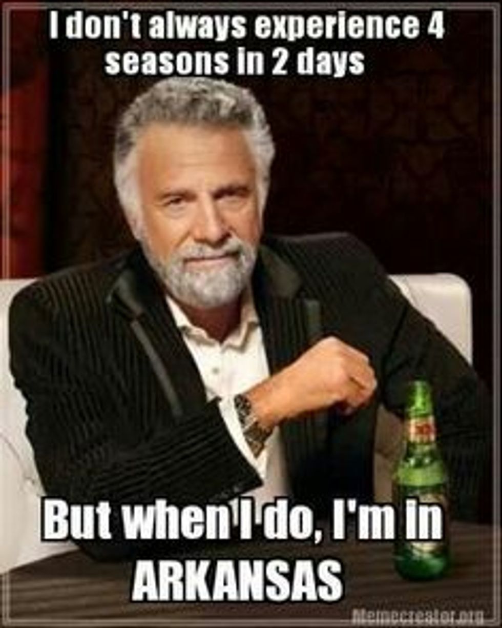 Seasons A Concept that Doesn’t Exist in Arkansas