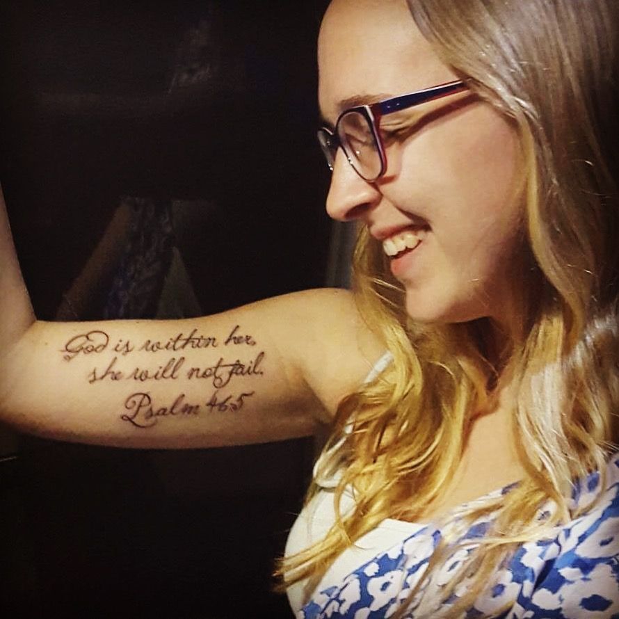 The will of God will never lead me to where the grace of God cannot protect  me tattoo on ribs  Verse tattoos God quotes tattoos Cute hand tattoos