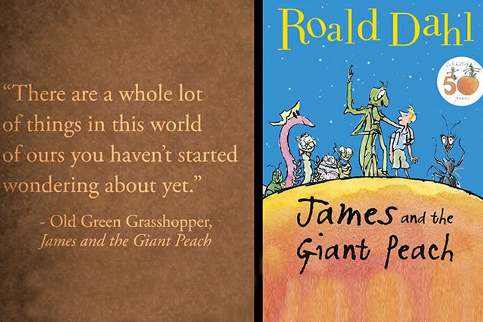 A whole lot more. James and the giant Peach book.