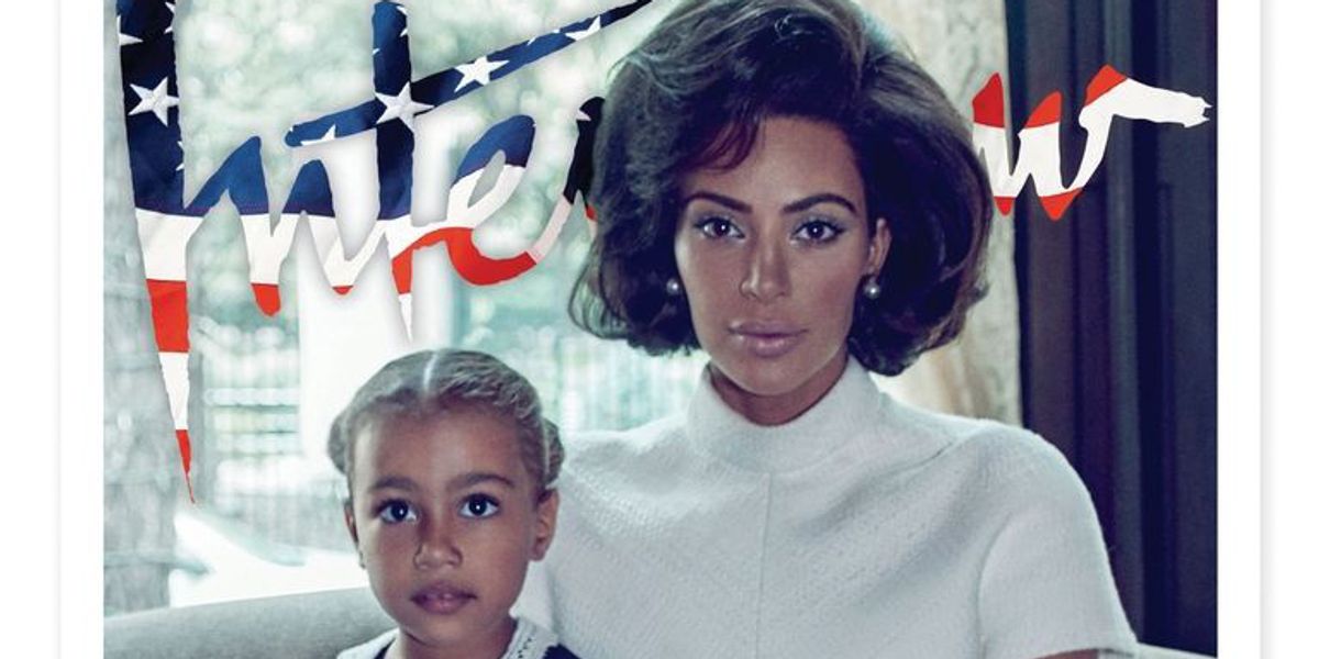 Kim Kardashian as Jackie Kennedy with North West is Nothing Short of a Dream
