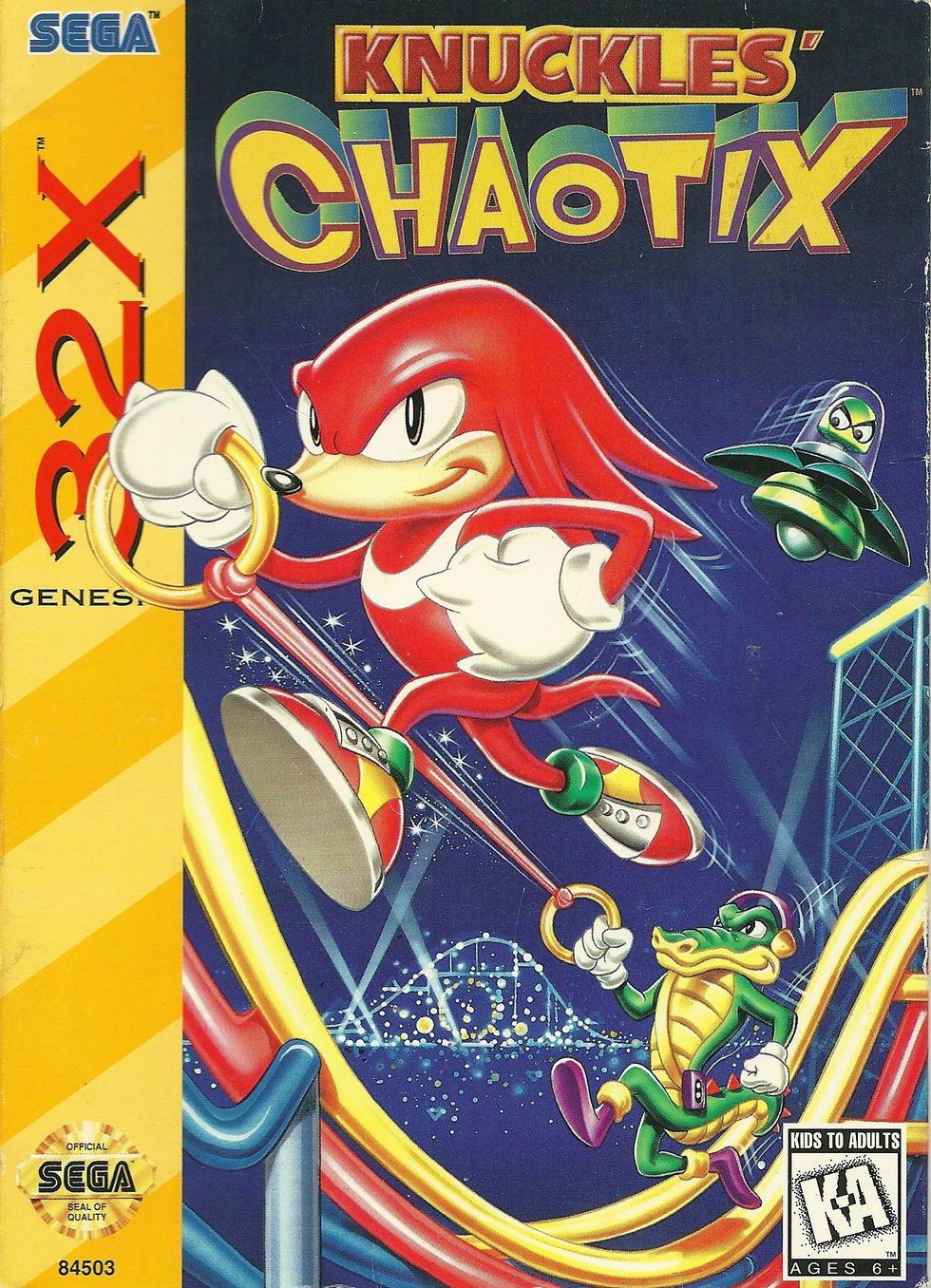 Video Game Review Knuckles' Chaotix