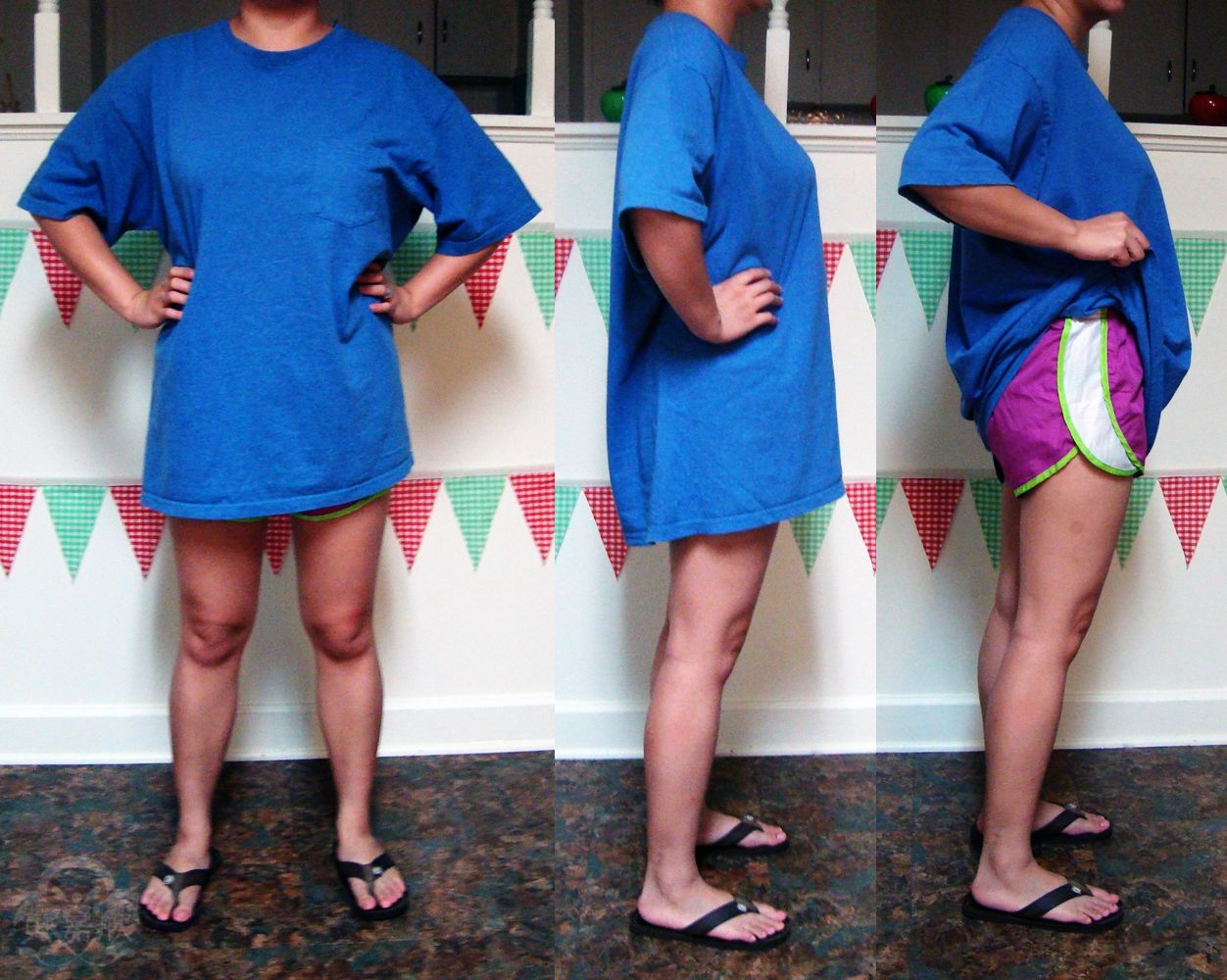 girl wearing oversized shirt