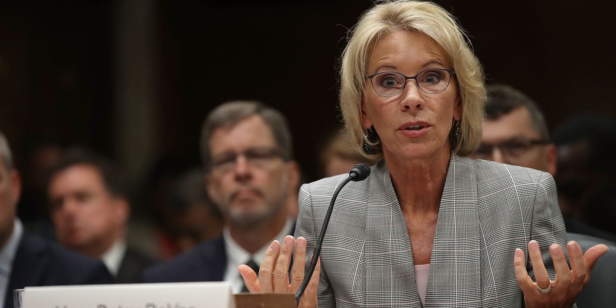 Betsy DeVos Rolls Back Obama-Era Protections of College Sexual Assault Survivors