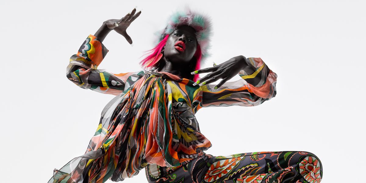 Hue & Me: Ajak Deng In This Season's Neon Technicolor Magic