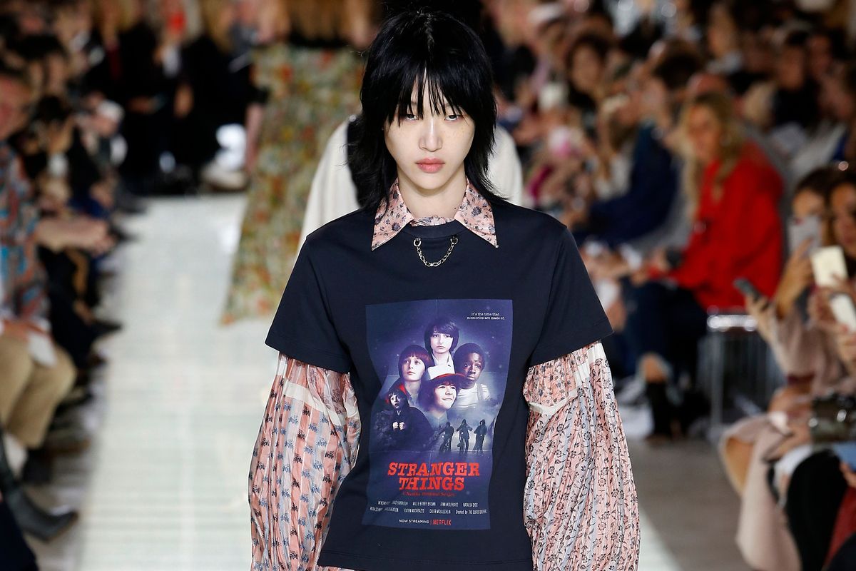 There Was a Stranger Things T-shirt at Louis Vuitton Spring 2018