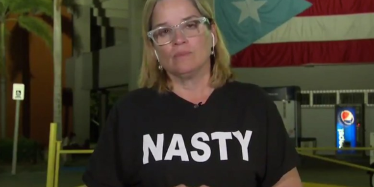 San Juan Mayor Wears "Nasty" Shirt On Air in Response to Trump