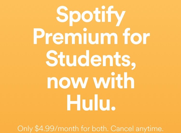 spotify student 3 months free