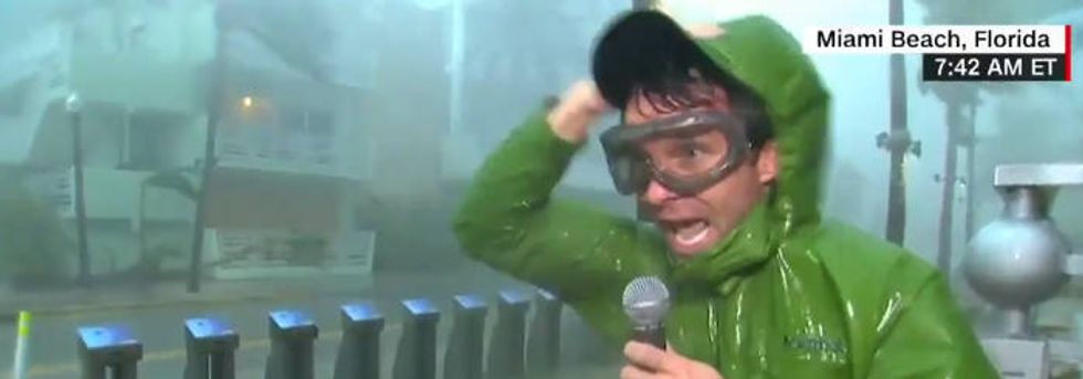 Commentary: In TV hurricane coverage virtually no trace of the C-word.
