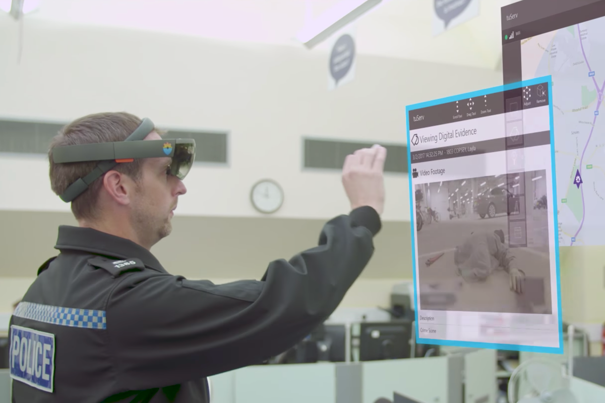 Police say Microsoft HoloLens and AR are a crime-fighting 'game changer'