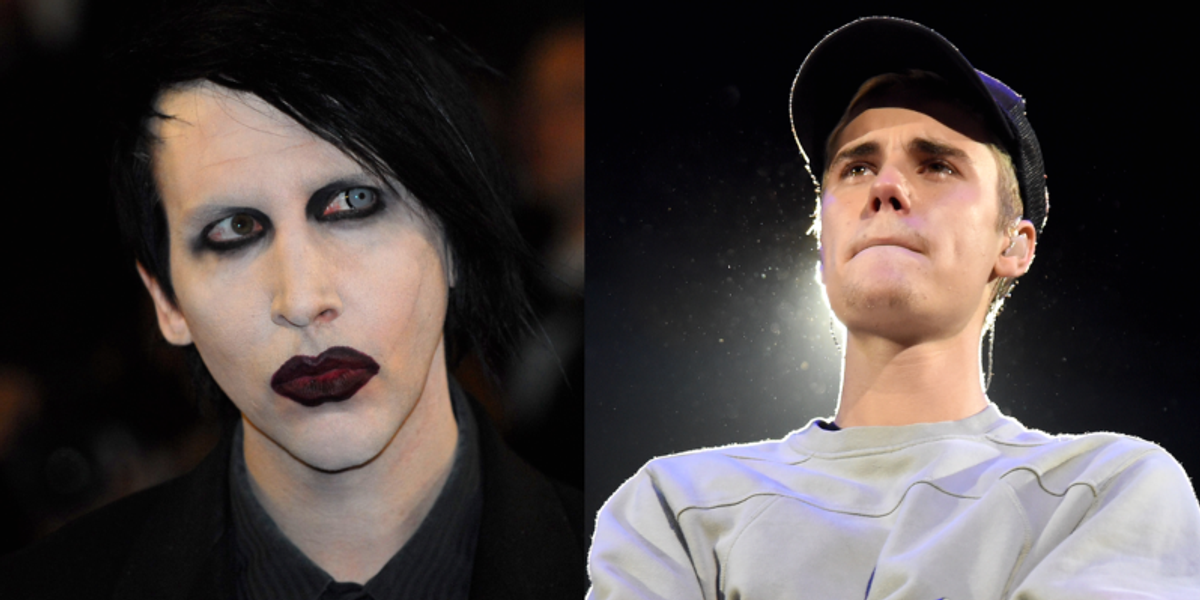 Marilyn Manson Just Won't Stop Dragging Justin Bieber