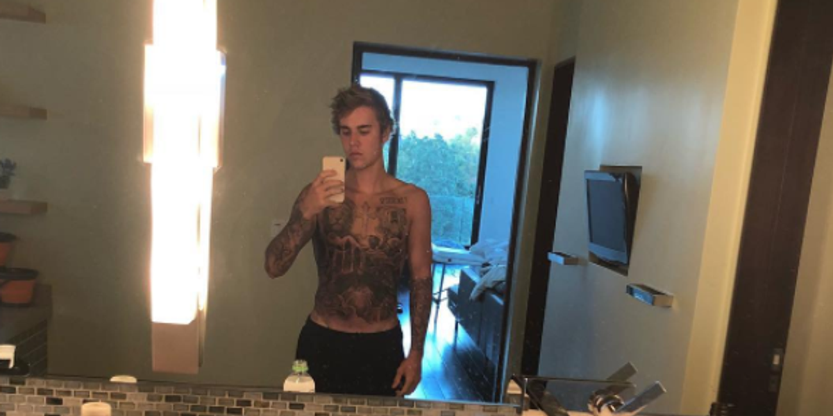 The Internet Is Freaking Out Over Justin Bieber's New Full-Torso Tattoo
