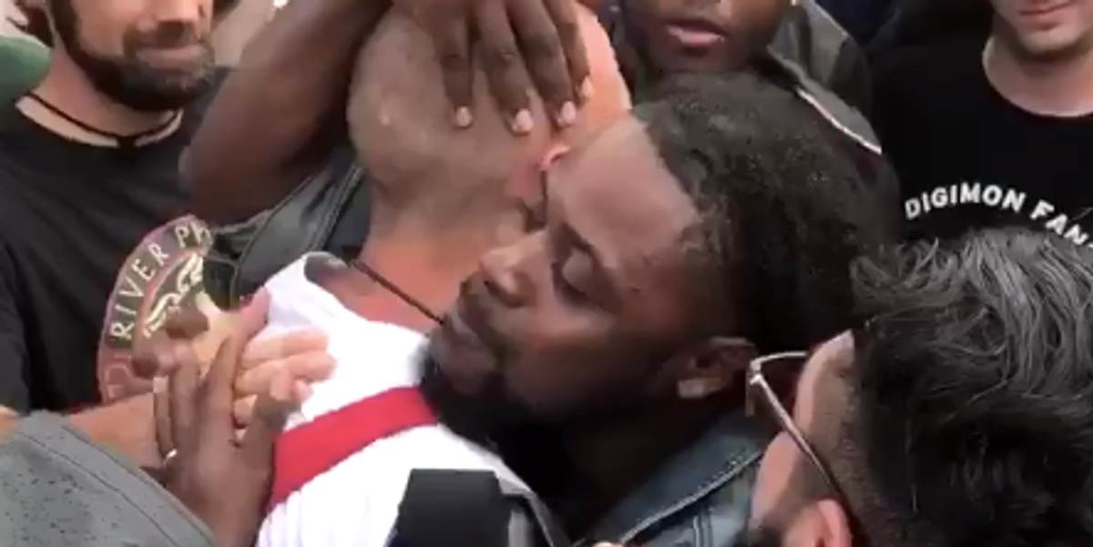 Watch a Black Protestor Embrace a Neo-Nazi at a Richard Spencer Demonstration
