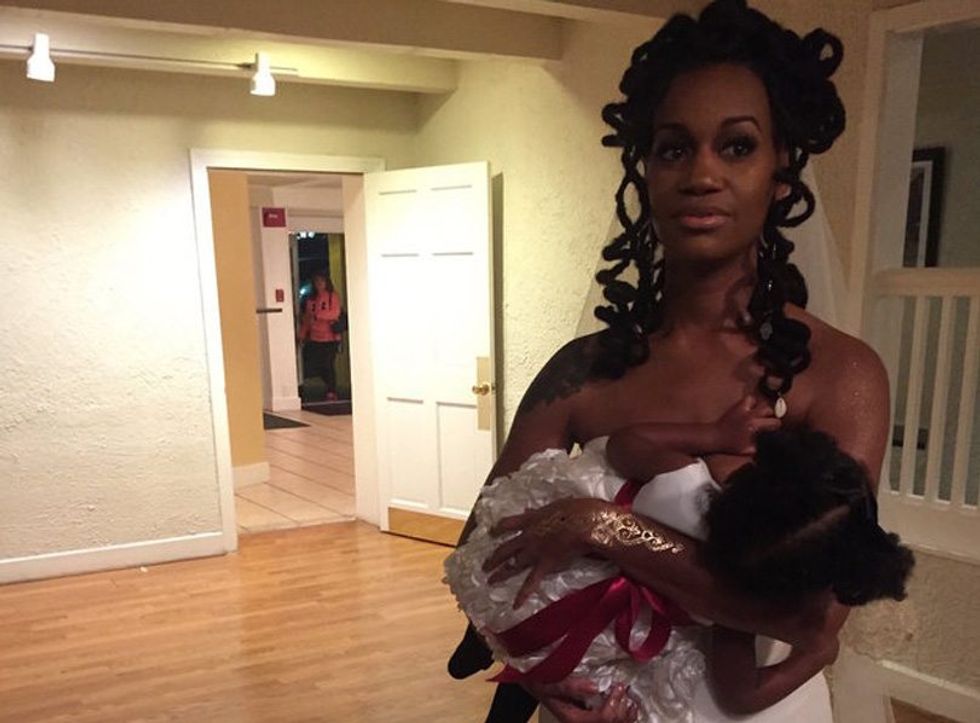 Breastfeeding Bride Speaks Out On How Society Sexualizes Breasts But Shuns Public Breastfeeding