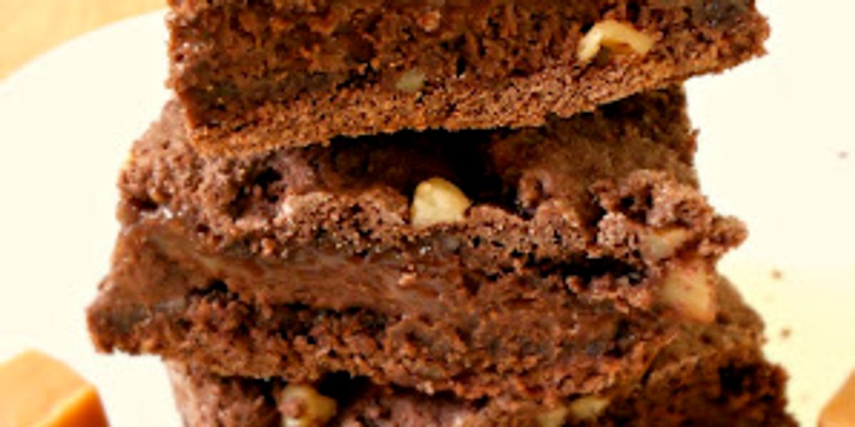 Cake Mix Caramel Brownies My Recipe Magic