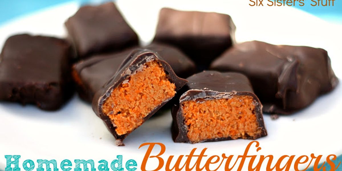 Homemade Butterfingers Candy Bars My Recipe Magic