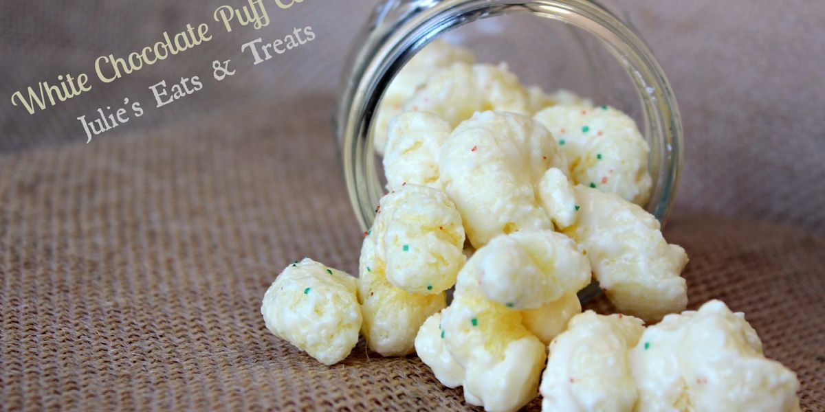 White Chocolate Puff Corn - My Recipe Magic