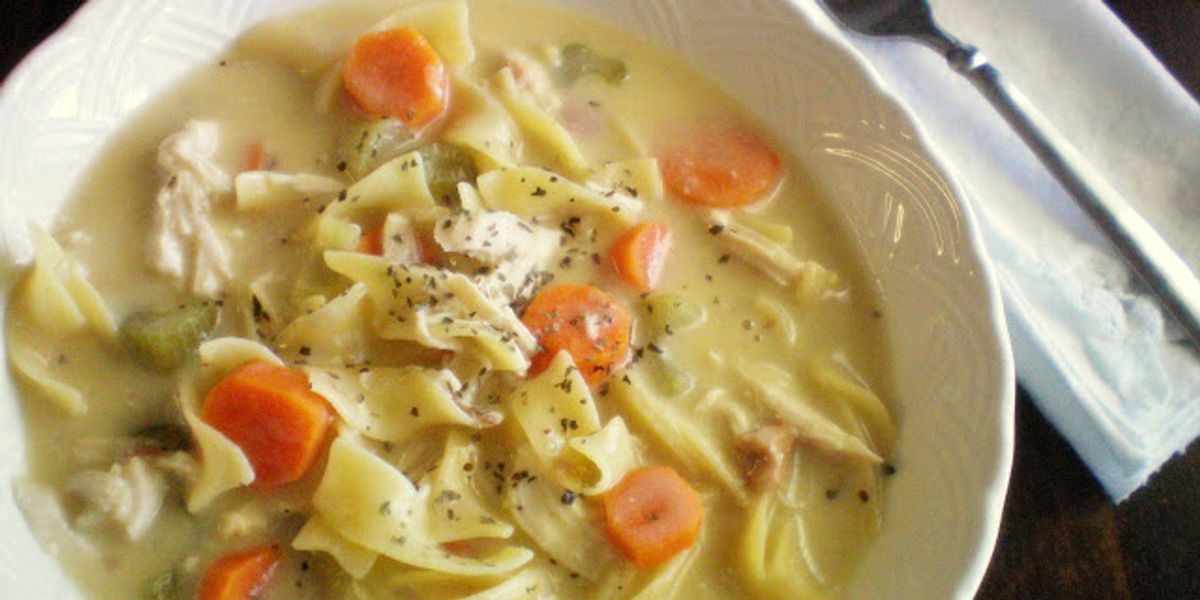 Crock Pot Creamy Chicken Noodle Soup My Recipe Magic