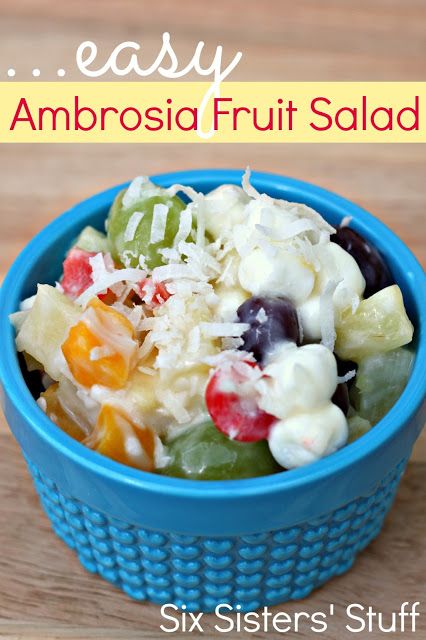 Easy Ambrosia Fruit Salad - My Recipe Magic