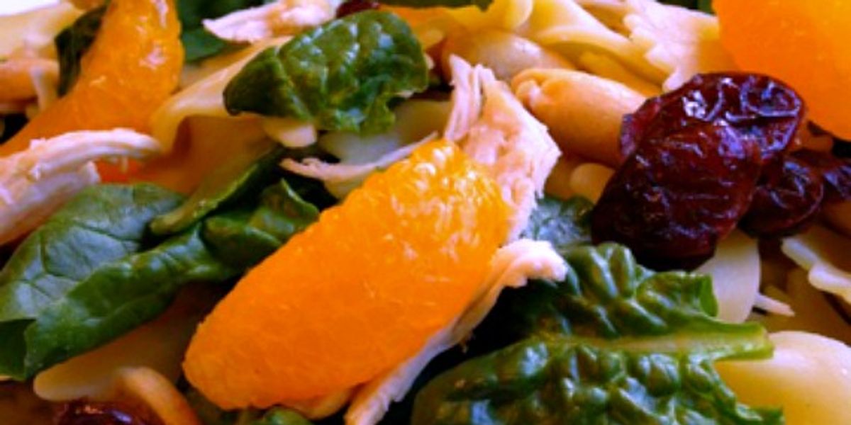 Spinach Chicken Bowtie Pasta Salad My Recipe Magic