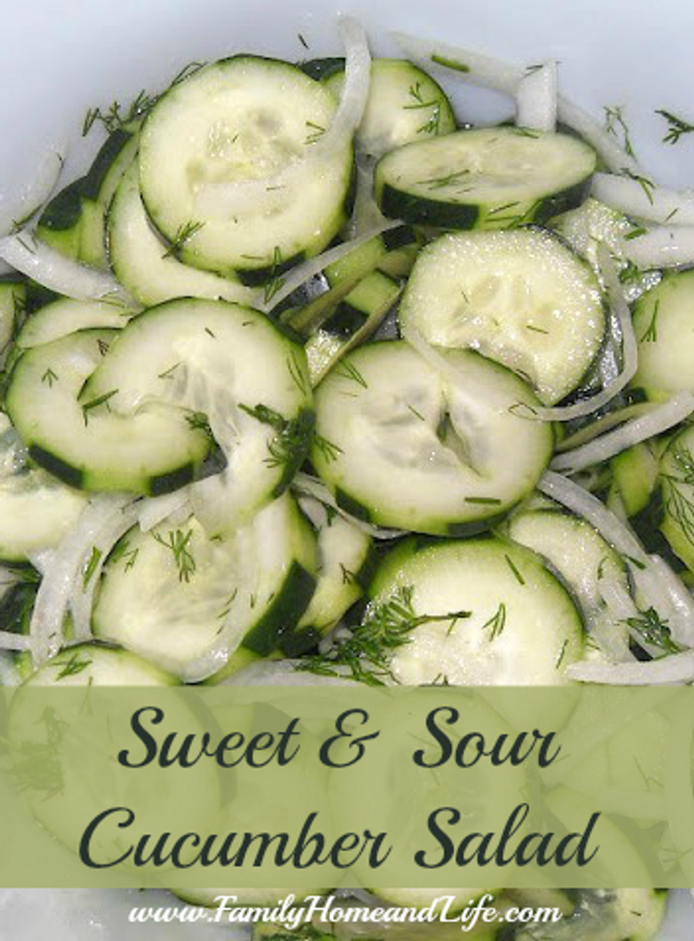 Sweet & Sour Cucumber Salad - My Recipe Magic