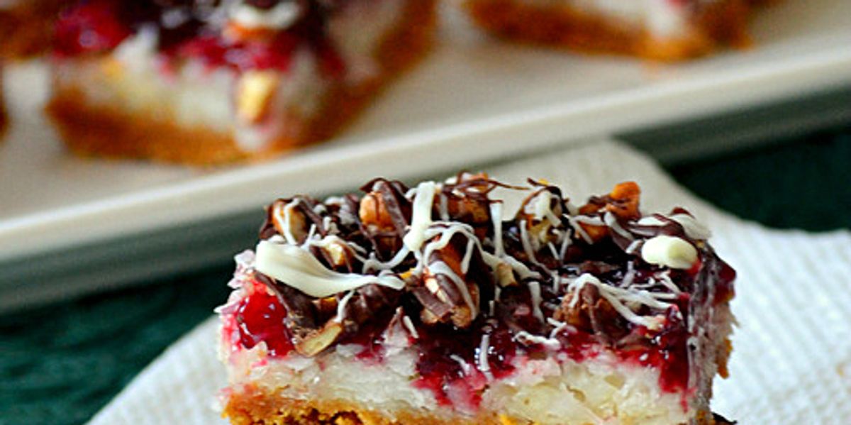 Raspberry Coconut Magic Bars My Recipe Magic